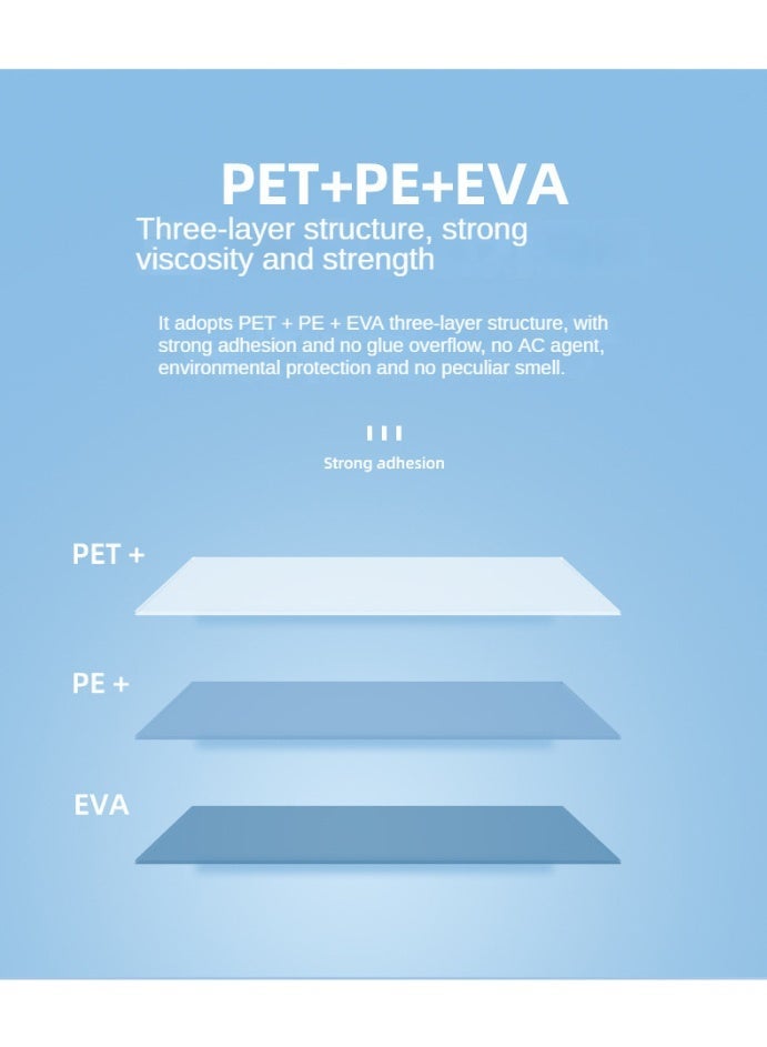 100-Piece Laminating Pouch Film Set Clear（154*216mm） - Image 1