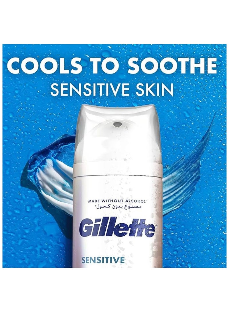 Gillette Gilette Sensitive Skin Soothing Aloe Vera Shave Gel 200 ml - Image 2