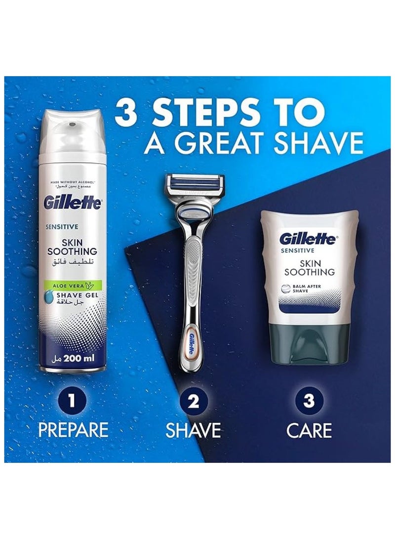 Gillette Gilette Sensitive Skin Soothing Aloe Vera Shave Gel 200 ml - Image 5