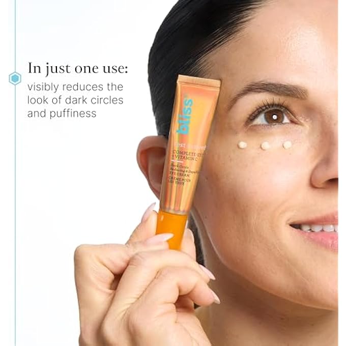 BLISS Rest Assured Eye Cream with Vitamin C & Caffeine - 0.5 Fl Oz - Dark Circle Reducing & Depuffing Eye Cream - Clean - Vegan & Cruelty-Free - Image 3