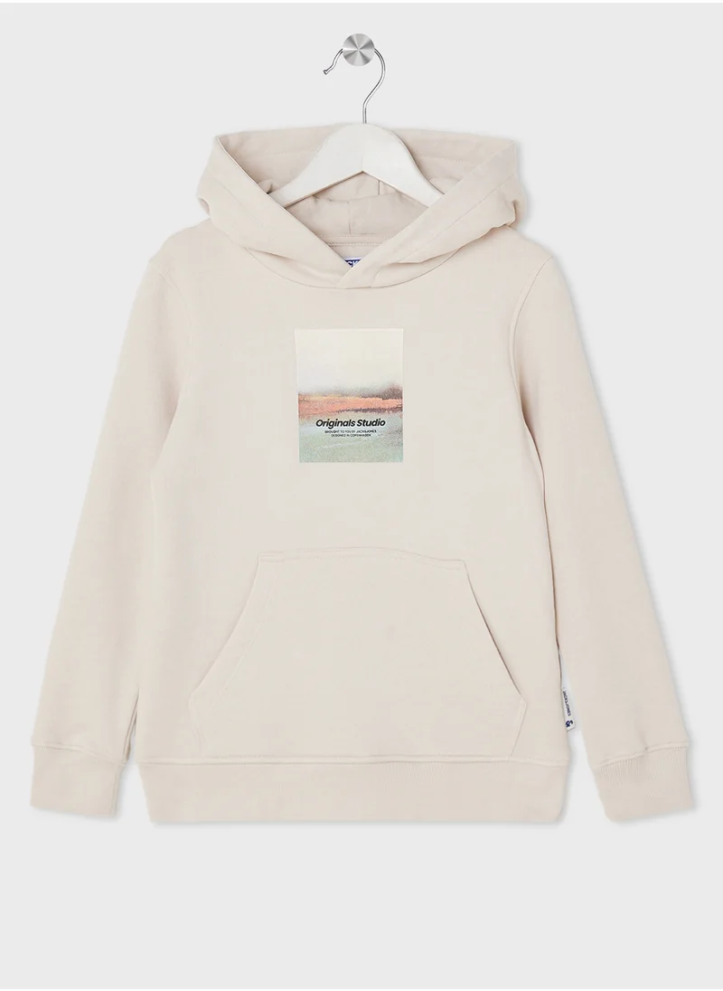 Jack & Jones Junior Kids Graphic Print Hoodie