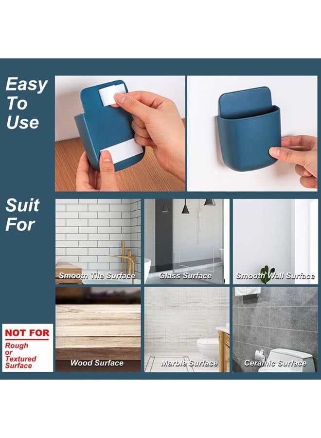 kulusion Remote Control Holders Wall Mount Adhesive Pen Holders Adhesive Storages Phone Holders Wall Mount Holder Wall Adhesive Remote Control Holder Containers For Home Office School Supply Storage 3 Pcs Gray - Image 4