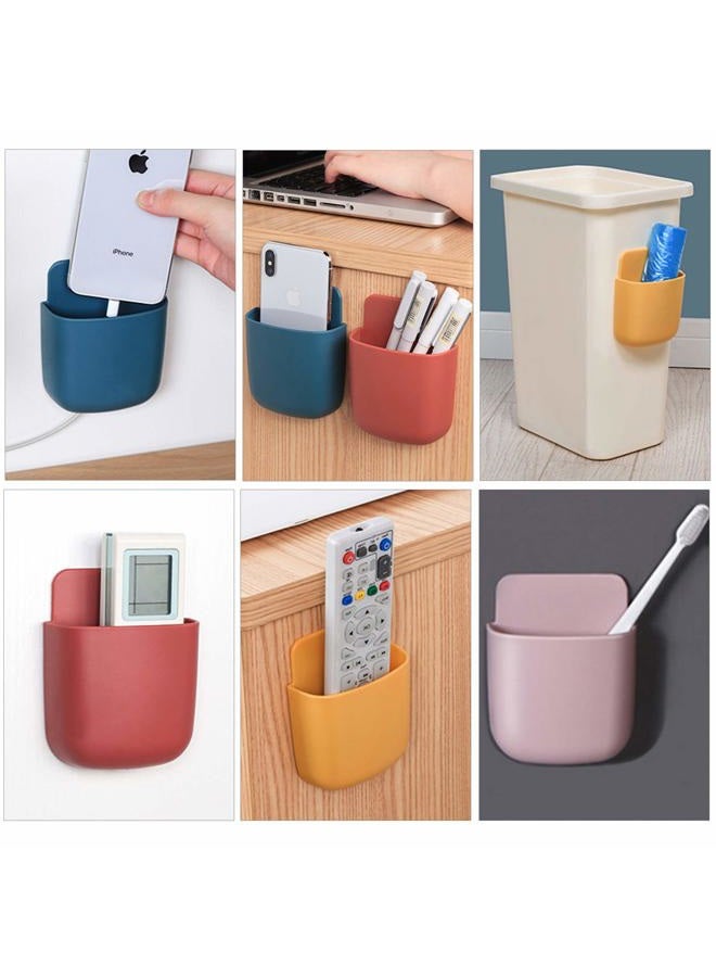 kulusion Remote Control Holders Wall Mount Adhesive Pen Holders Adhesive Storages Phone Holders Wall Mount Holder Wall Adhesive Remote Control Holder Containers For Home Office School Supply Storage 3 Pcs Gray - Image 2