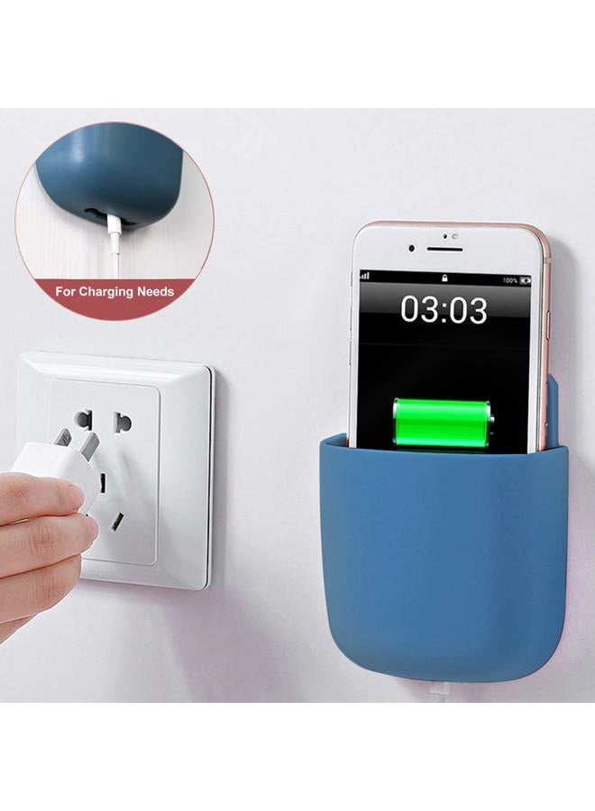 kulusion Remote Control Holders Wall Mount Adhesive Pen Holders Adhesive Storages Phone Holders Wall Mount Holder Wall Adhesive Remote Control Holder Containers For Home Office School Supply Storage 3 Pcs Gray - Image 5