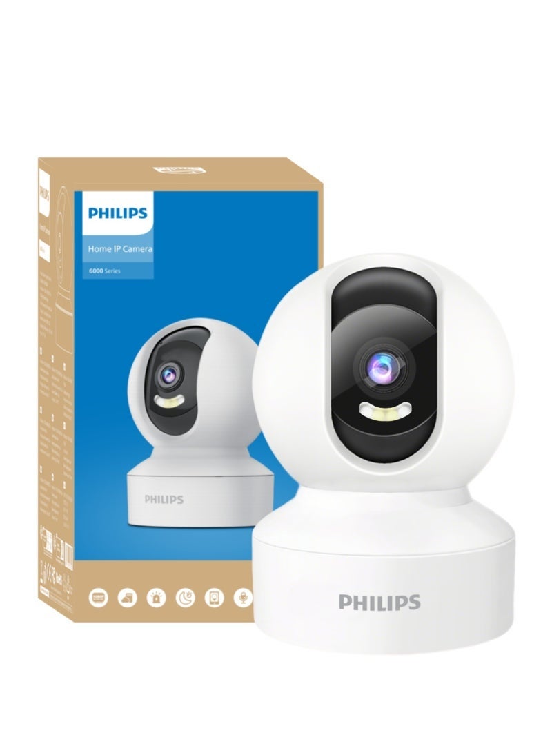 Philips 360° Smart Security Camera, 1080P WiFi Indoor/Outdoor Surveillance, Motion Detection, Privacy Mode, Smart Tracking, Two-Way Audio, Night Vision, Supports Up to 128GB SD Card, Remote Alerts for Home/Baby/Elder Monitoring - Image 4