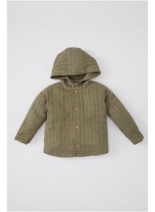 قميص منسوج بغطاء للرأس وأكمام طويلة من Babyboy - pzsku/Z51BB0400DD090F396923Z/45/_/1708517740/a4bbcbba-96d7-4287-ac94-0561a7b84e67