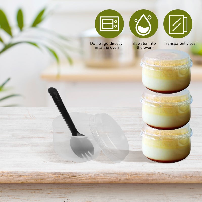 100 Sets of Baking Pudding Cup Pudding Beaker - Image 3