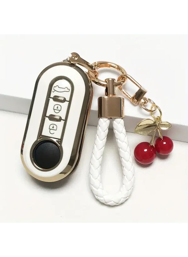 Remote Control Key Protective Cover Set Soft Material Full Coverage Red Suit - Image 1