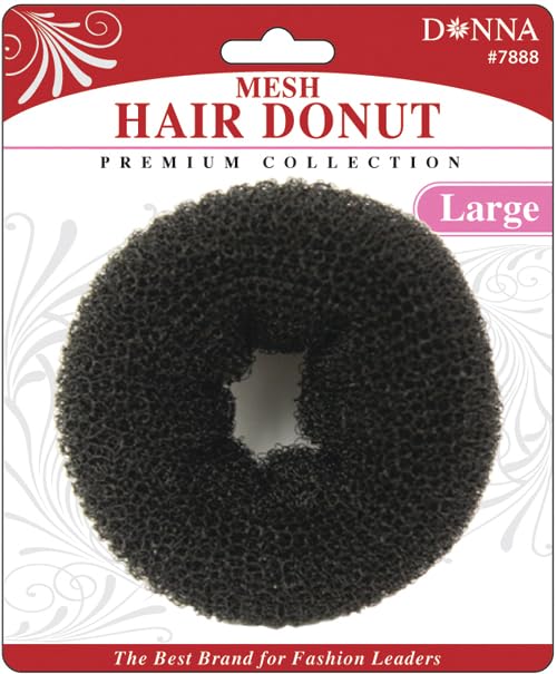 DONNA Mesh Hair Donut Donut Hair Bun Maker Ring Style Bun Maker Large Size