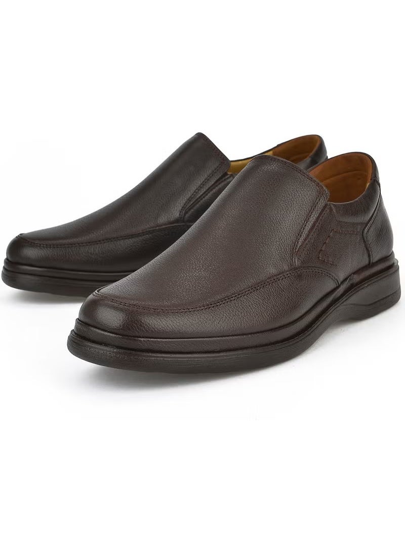 Ziya , Men's Genuine Leather Comfort Shoes 1311018Z209 Brown - Image 3