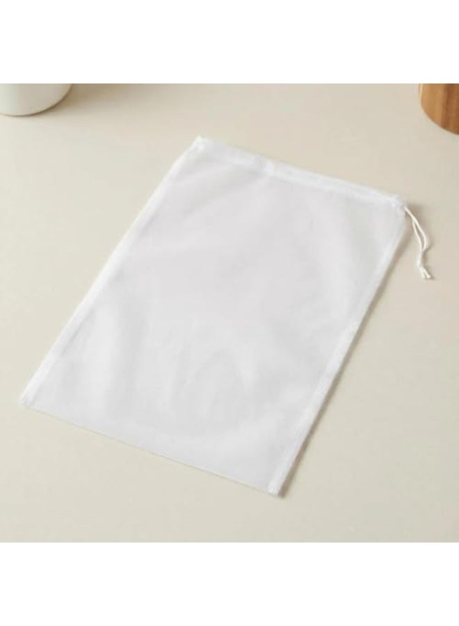 Chabeia 4 Pcs Food Grade Soy Milk Filter Bags Vegetable juice filter bag, Reusable Ultra Fine Mesh Strainer Cloth for Cooking, Baking, Juicing, Cheese Making & Crafts (20*30CM ) - Image 2