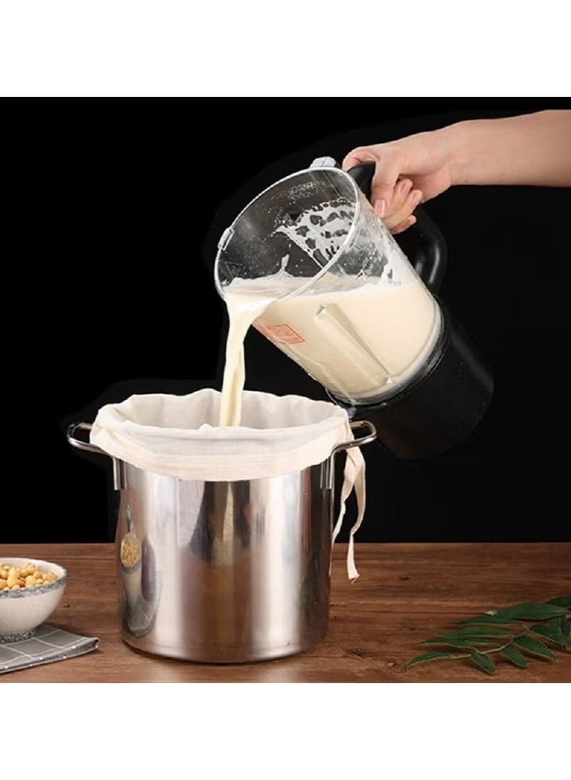 Chabeia 4 Pcs Food Grade Soy Milk Filter Bags Vegetable juice filter bag, Reusable Ultra Fine Mesh Strainer Cloth for Cooking, Baking, Juicing, Cheese Making & Crafts (20*30CM ) - Image 5