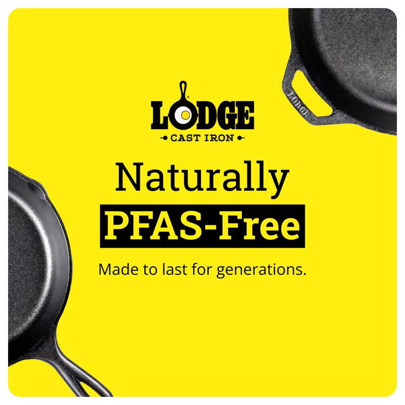 Lodge Cast Iron Combo Cooker - PFAS-Free 2-in-1 3.2 Quart Deep Pot and 10.25 Inch Skillet Set - Dutch Oven with Skillet Lid for Sourdough, Frying, and Camping - Made in the USA - Image 5