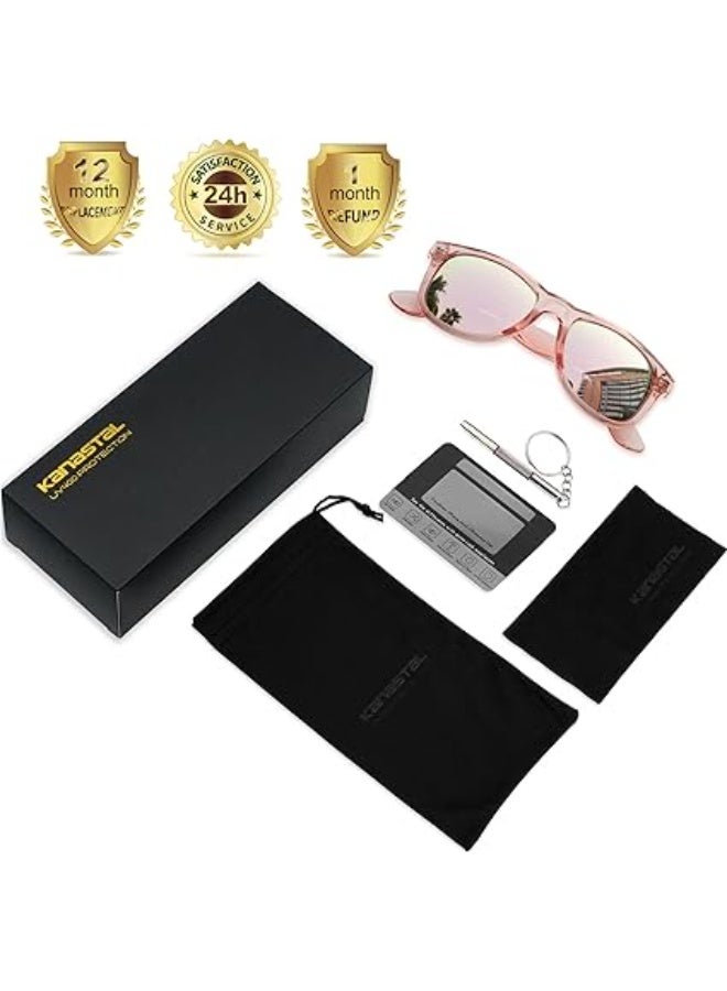 KANASTAL Polarized Sunglasses Men, Fashion Square Sun Glasses Women, Classic Shades for Womens, Driving Fishing Outdoor 100% UV400 Protection - Image 2