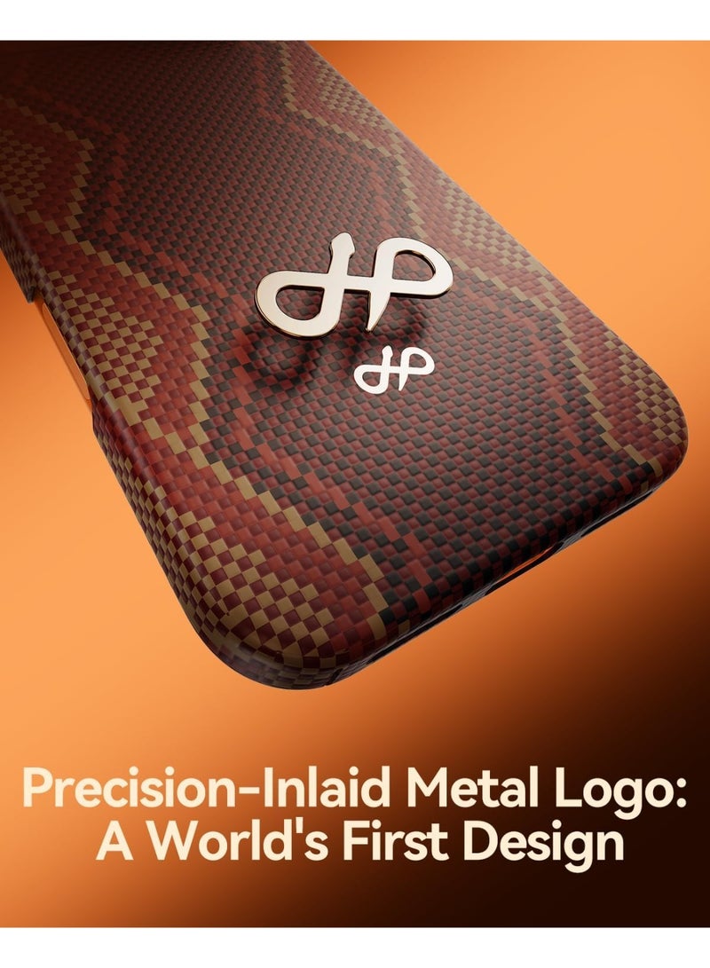 RAPTIC Aramid Skin for iPhone 17 PRO Case [MagSafe] Ultra Slim 1500D Aramid Fiber cover - Snake - Image 4