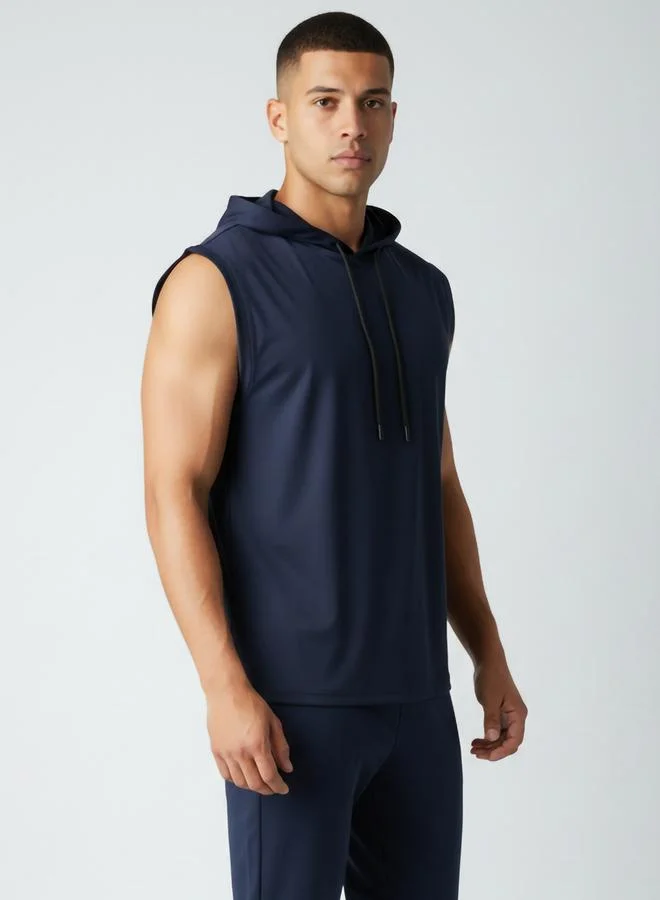 Clans&Hans Men Sleeveless Hooded Tank