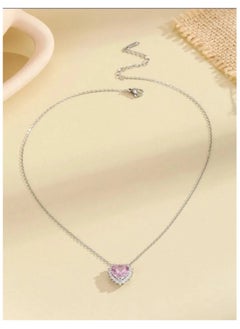 PANDORA "Romantic Elegance: The Pandora Necklace with Rose Heart in Silver 925 - A Beautifully Crafted Symbol of Love and Affection, Perfectly Designed to Add a Touch of Warmth and Charm to Your Jewelry Collection, Celebrating Life's Most Cherished Moments and Connections."  - Image 3
