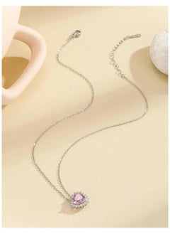 PANDORA "Romantic Elegance: The Pandora Necklace with Rose Heart in Silver 925 - A Beautifully Crafted Symbol of Love and Affection, Perfectly Designed to Add a Touch of Warmth and Charm to Your Jewelry Collection, Celebrating Life's Most Cherished Moments and Connections."  - Image 4