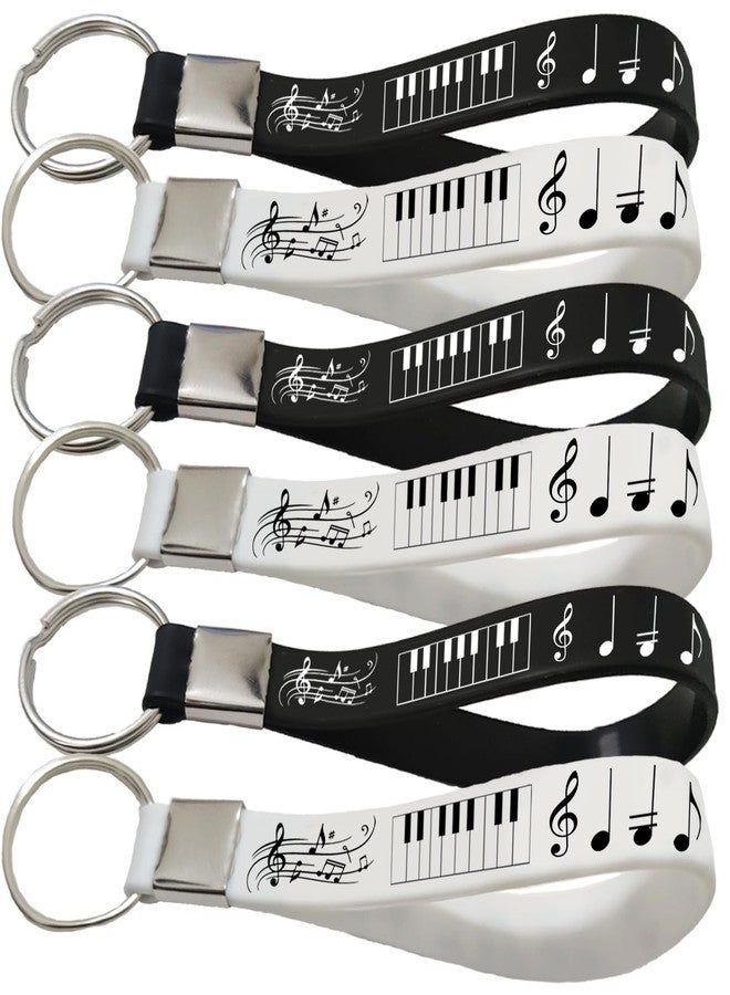 ATSMOICY 24PCS Piano Notes Silicone Keychains Music Rubber Keyrings - Choir Party Favors, Prize, Candy Decorations for Birthday Baby Shower - Image 4