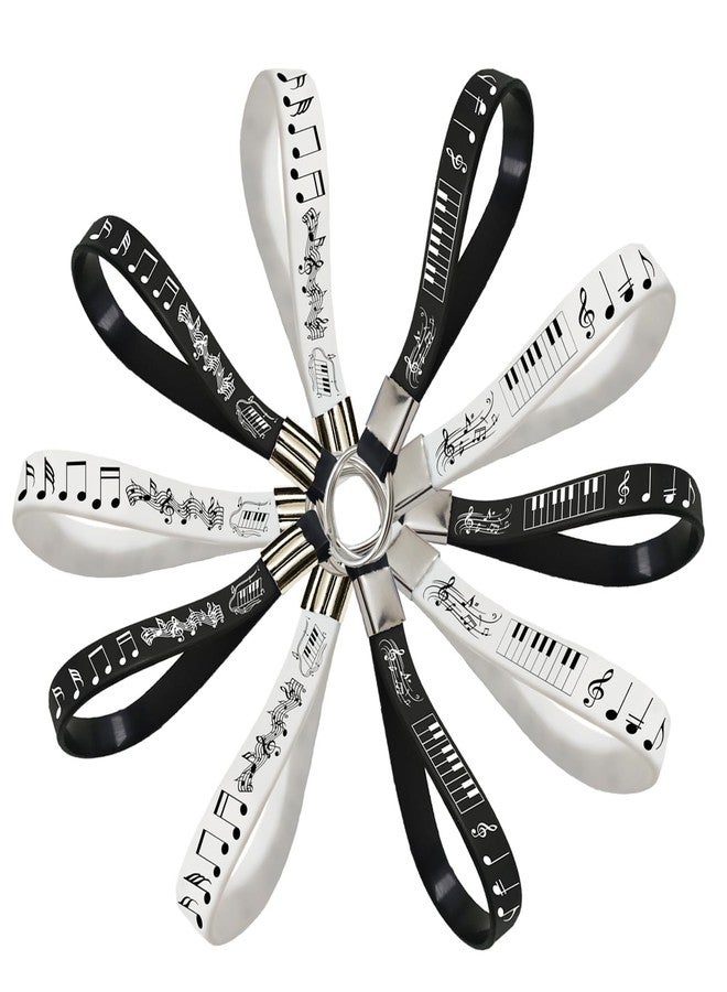 ATSMOICY 24PCS Piano Notes Silicone Keychains Music Rubber Keyrings - Choir Party Favors, Prize, Candy Decorations for Birthday Baby Shower - Image 3