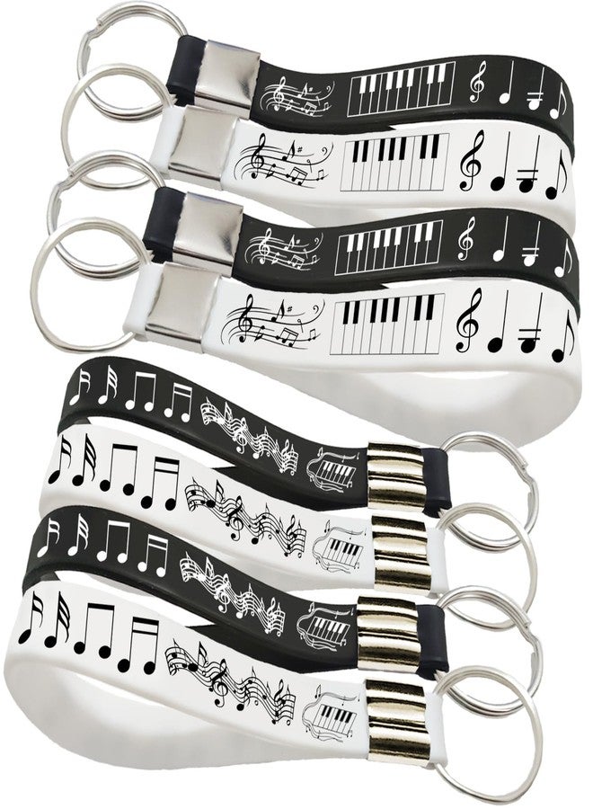 ATSMOICY 24PCS Piano Notes Silicone Keychains Music Rubber Keyrings - Choir Party Favors, Prize, Candy Decorations for Birthday Baby Shower - Image 1