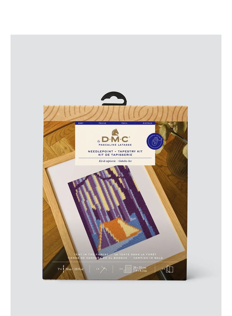 DMC Needlepoint Tapestry Kit Tent in the Forest - Image 2