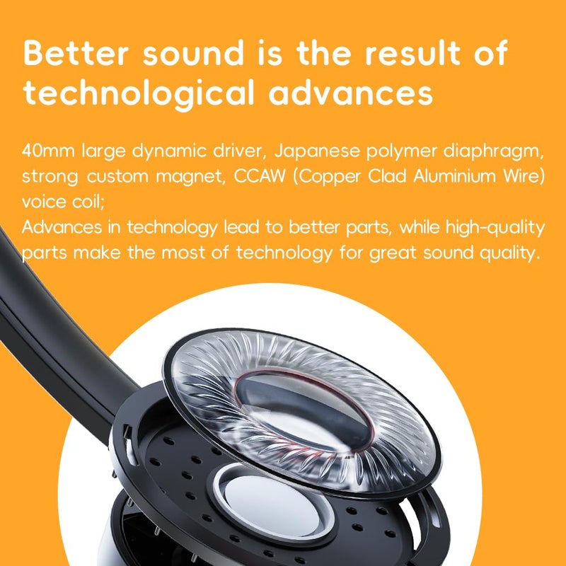 FiiO Snowsky Wind 3.5mm ON-Ear Headphones for Recording Gaming with Microphone, 40mm Diaphragms Driver,HiFi Sound (Silver) - Image 3