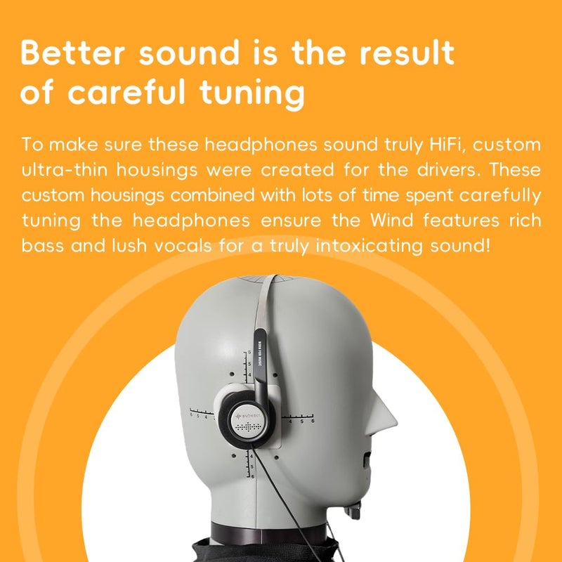 FiiO Snowsky Wind 3.5mm ON-Ear Headphones for Recording Gaming with Microphone, 40mm Diaphragms Driver,HiFi Sound (Silver) - Image 4