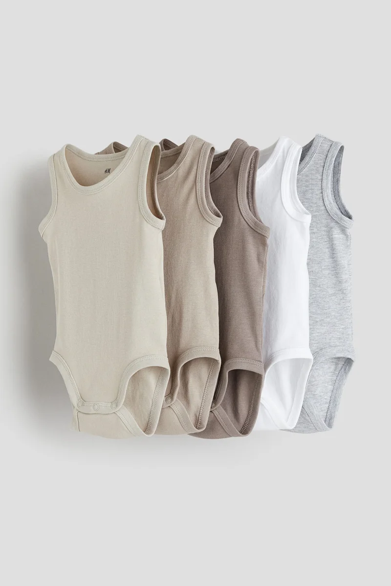H&M 5-pack cotton bodysuits