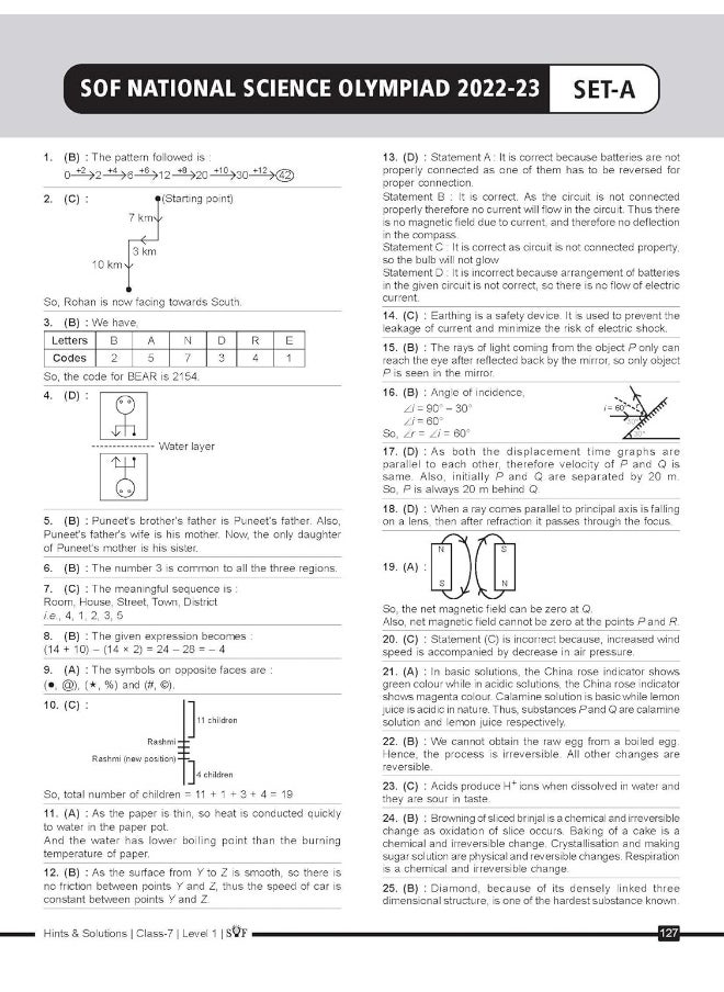 null - MTG Science (NSO) Olympiad Previous Years Papers with Mock Test Papers Class 7 - Sample OMR Sheet with Chapterwise Analysis | SOF Olympiad Books For 2023-24 Exam - Image 1