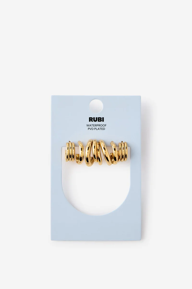 Rubi  Waterproof 3Pk Mid Earring for Women | Best Price UAE