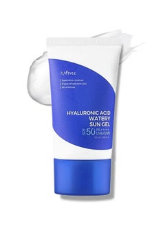 ISNTREE Hyaluronic Acid Watery Sun Gel 50ml, Contain Chemical Sub Blocks (SPF50+ PA++++) To Protect Skin From UV Rays, Can Blend Into The Skin Perfectly Under Makeup As Well, Perfect For All Skin Types  - Image 1