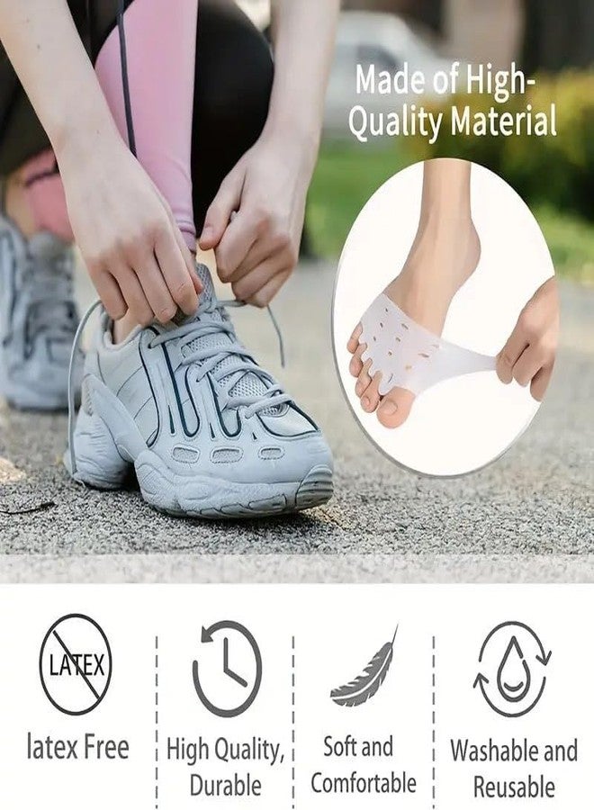 MVM Enterprise Leg 5 Finger Separator Silicone Toe Separator Corrector, 5-Hole Forefoot Pads, Breathable Non-Sticky Design, Breathable Non-Sticky Design use for adults Ideal for pain relife - Image 5