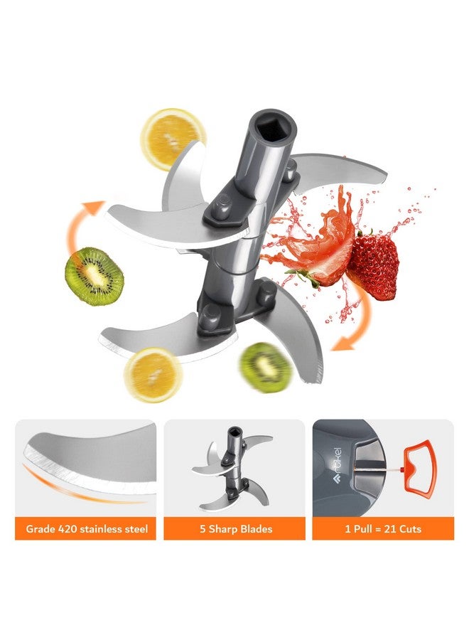 Artikel Manual Chopper & Blender with Storage Lid | Chops Vegetables, Nuts & Fruits | Blends Flour | Egg Beater | Meat Mincer | Large - 900 ml + Vegetable Peeler (Combo Pack) - Image 3