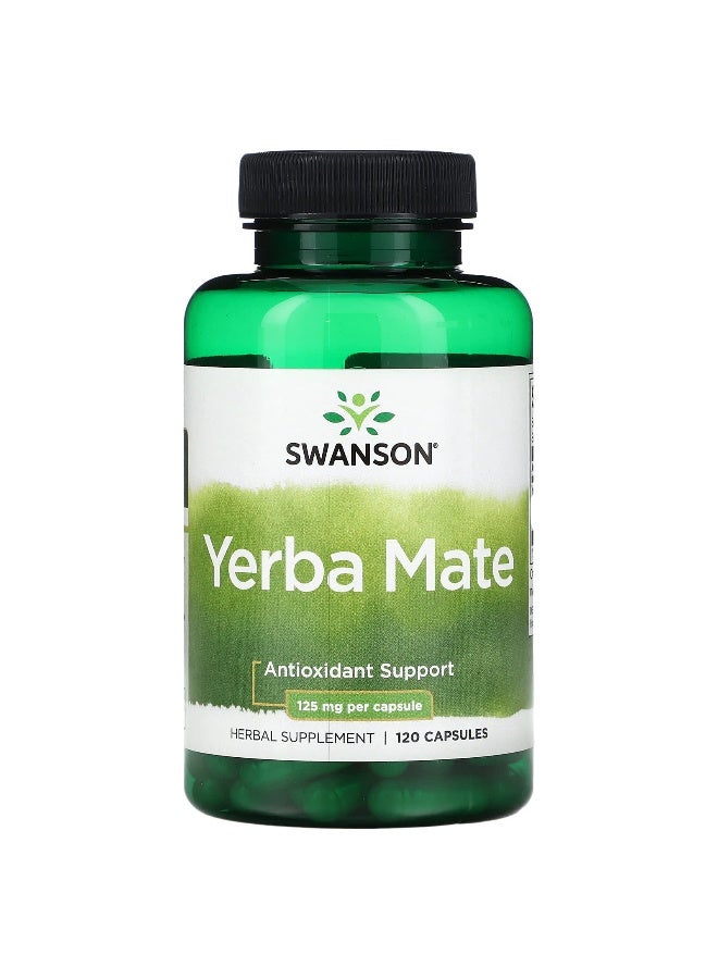Swanson, Yerba Mate, 125 mg, 120 Capsules - Image 1