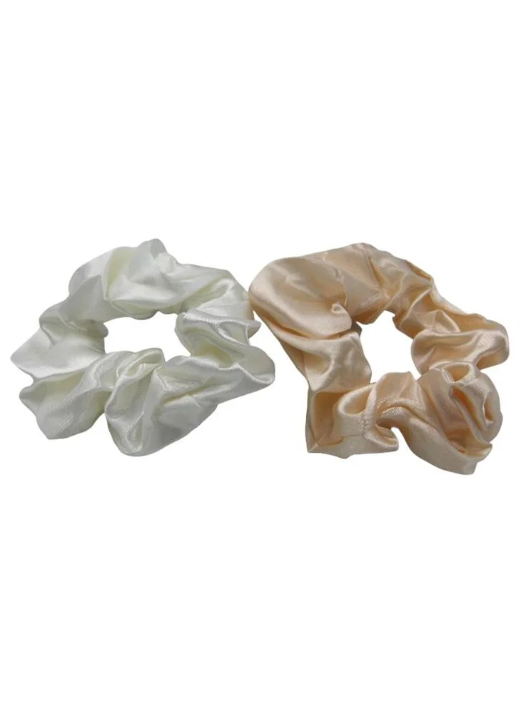 دىدانيالا D' Daniela -Avee Silk Scrunchie Set of 2 - Multicolor