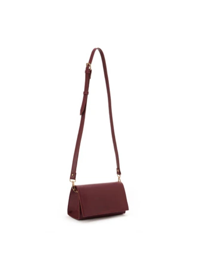 بورجوندي | حقيبة كروس بودي مثلثة الشكل - Image 5