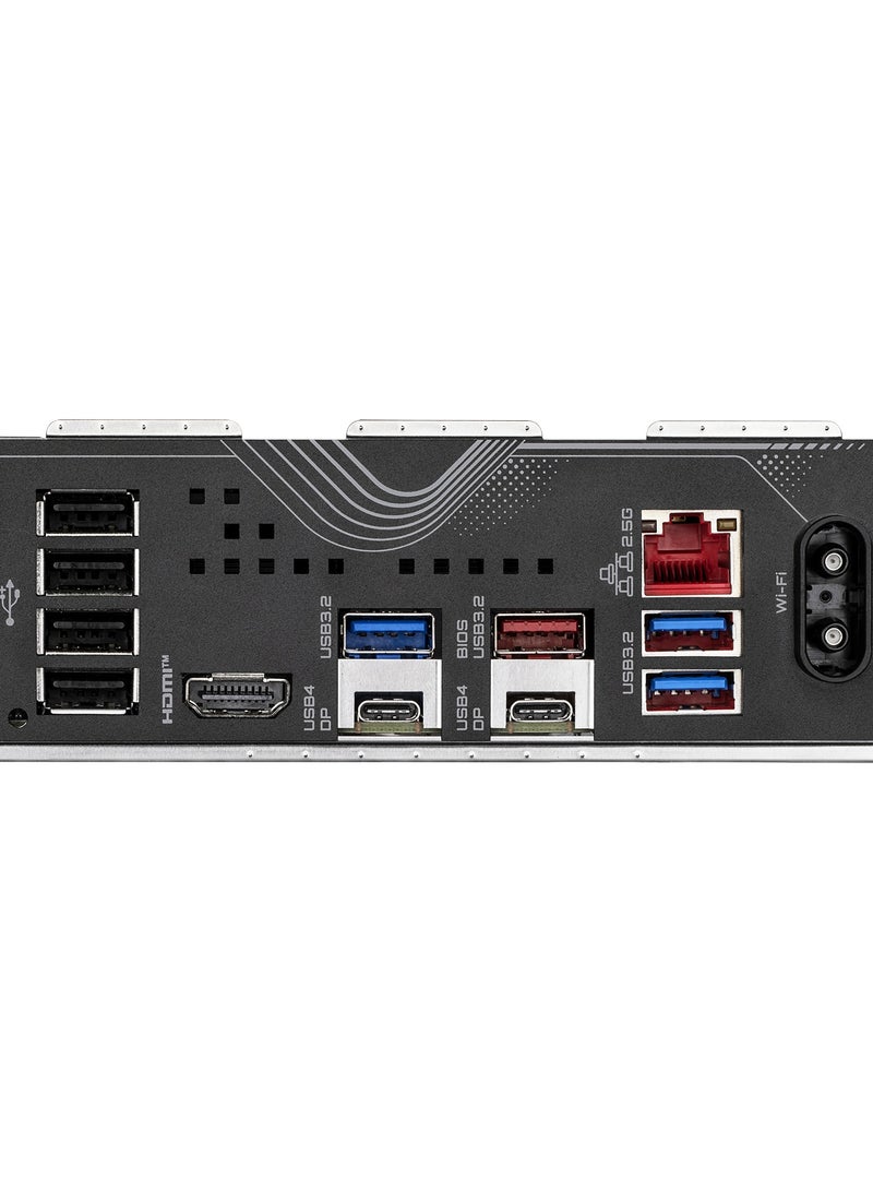 جيجابايت لوحة أم X870 EAGLE WIFI7 (الإصدار 1.x) ATX – مقبس AMD AM5، شريحة X870، 14+2+2 VRM رقمي مزدوج، DDR5 حتى 8000+MHz (OC)، PCIe 5.0 x16، 3× M.2 (1× PCIe 5.0، 2× PCIe 4.0)، USB4 40Gbps نوع-C، واي فاي 7 ثلاثي النطاق، LAN بسرعة 2.5GbE، HDMI، 4× SATA III، RGB Fusion، Q-Flash، EZ-Latch، دعم Smart Fan 6 - Image 4