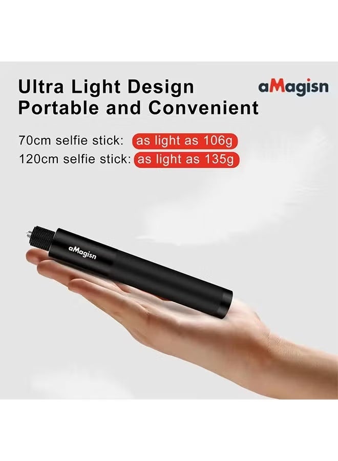 aMagisn New Version 70Cm Invisible Selfie Stick for Gopro 11 10 9 8 7 6 Insta360 X3 / ONE X2 / RS SJCAM AKASO Selfie Stick Accessories - Image 1