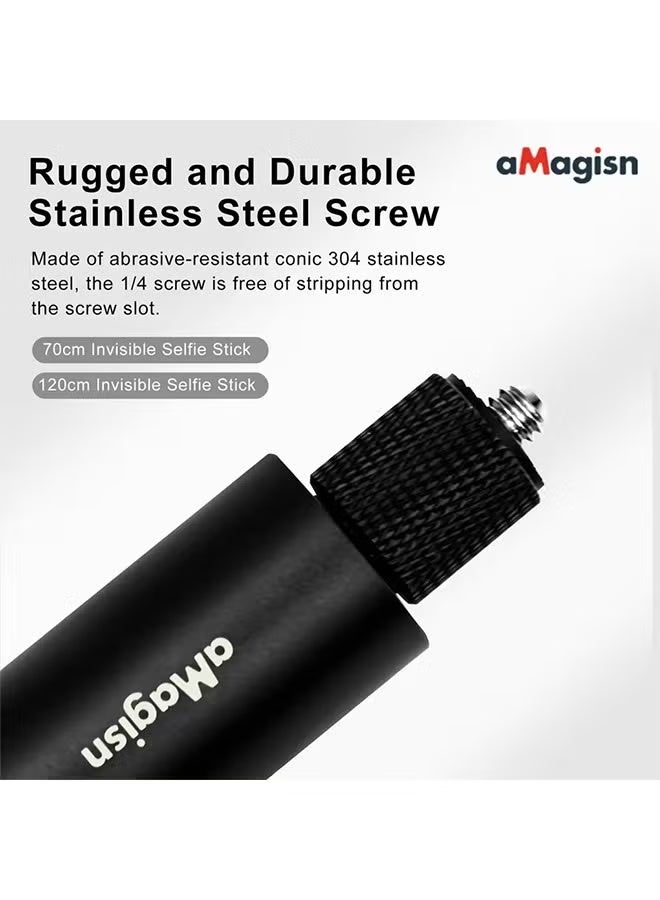aMagisn New Version 70Cm Invisible Selfie Stick for Gopro 11 10 9 8 7 6 Insta360 X3 / ONE X2 / RS SJCAM AKASO Selfie Stick Accessories - Image 2
