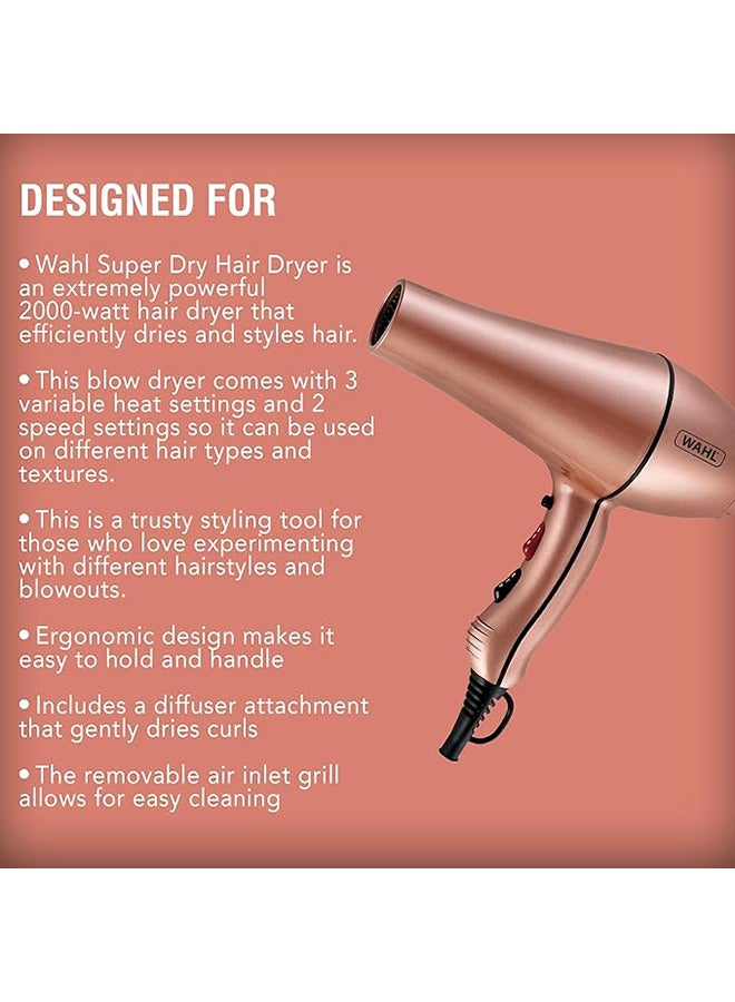 WAHL Super Dry Is An Extremely Powerful 2000W Hair Dryer Multicolour - Image 3
