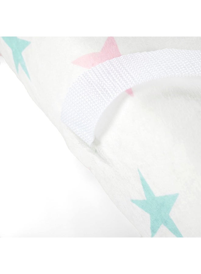 Lush Decor Lush Decor Rainbow Allover Stars Soft & Plush Changing Pad Cover, 32" x 16", Multi  - Image 2