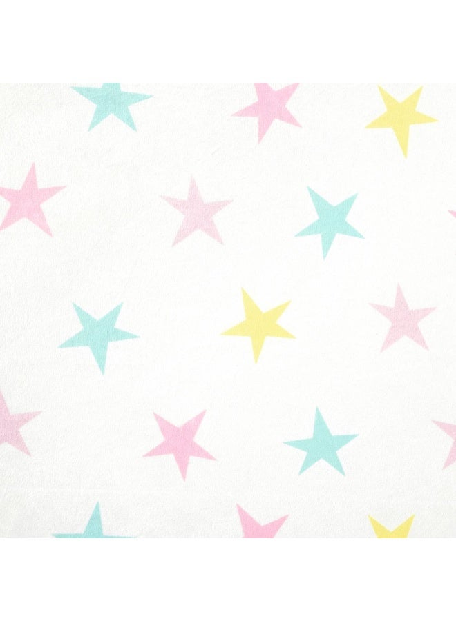 Lush Decor Lush Decor Rainbow Allover Stars Soft & Plush Changing Pad Cover, 32" x 16", Multi  - Image 4