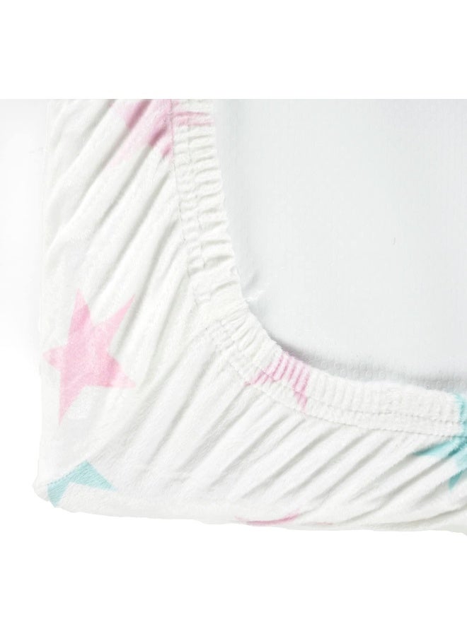 Lush Decor Lush Decor Rainbow Allover Stars Soft & Plush Changing Pad Cover, 32" x 16", Multi  - Image 3