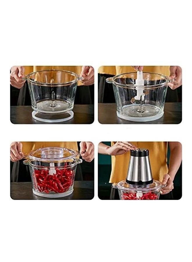 NIBEMINENT Electric Chopper Meat Grinder Multicolour - Image 5