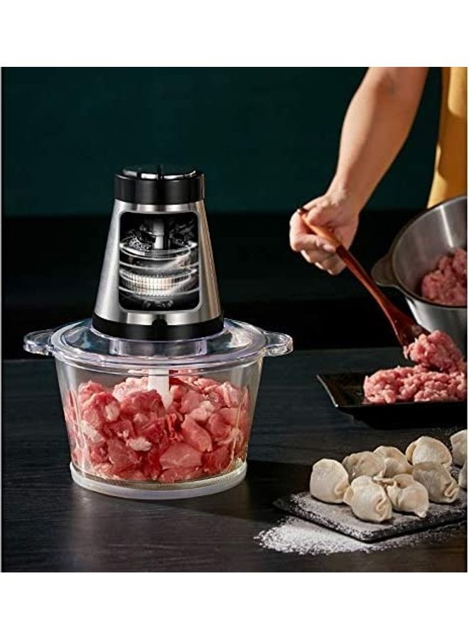 NIBEMINENT Electric Chopper Meat Grinder Multicolour - Image 2