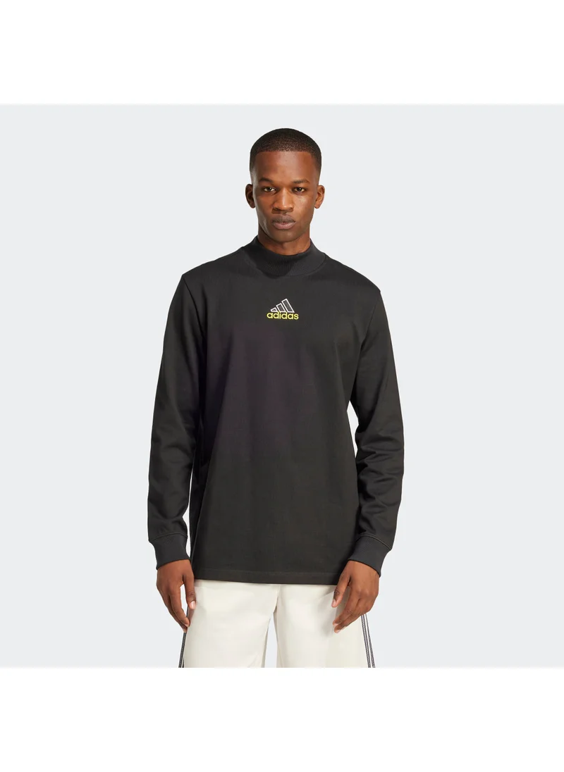 adidas Originals Mock Neck Q1 Long-Sleeve Top