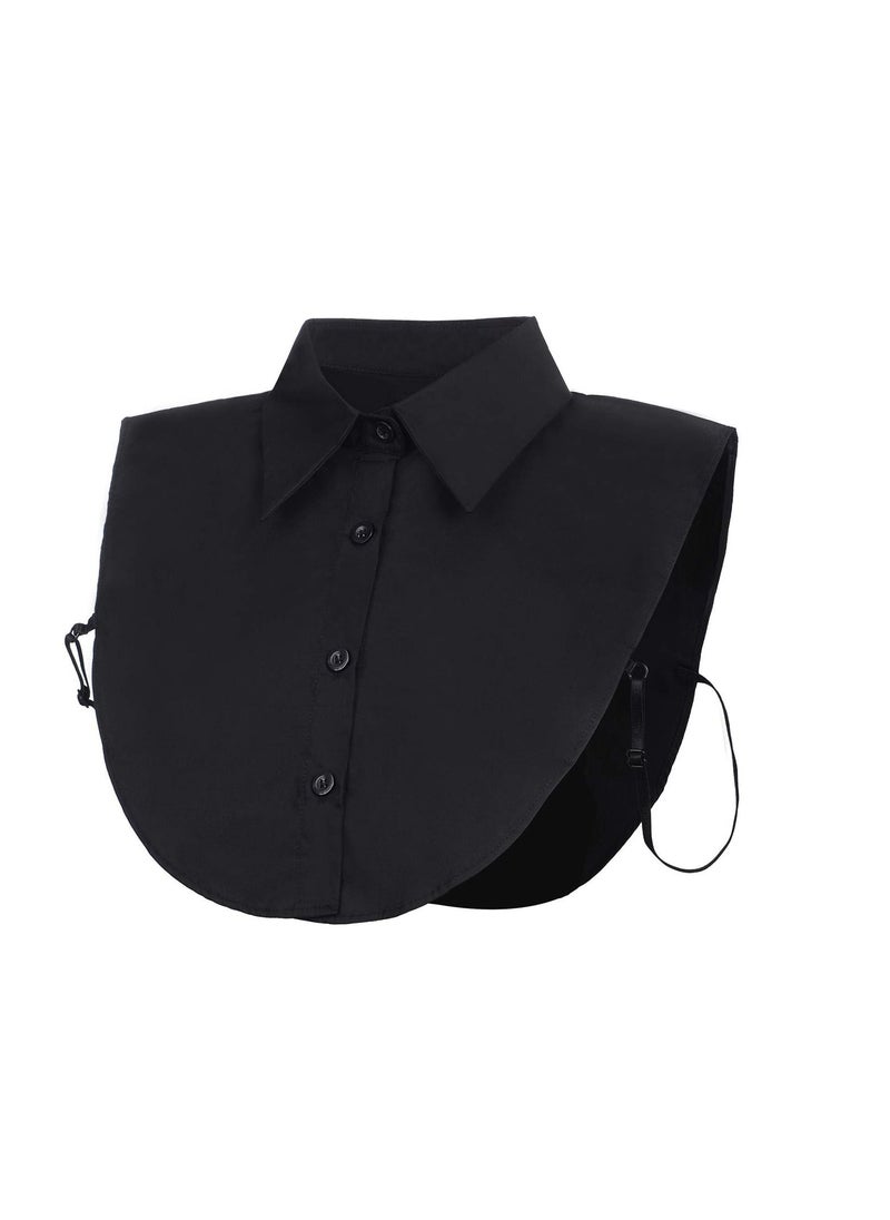 SYOSI - 2 Pcs Fake Collar Lady's Fake Collar Half Shirt Blouse Detachable False Collar Joker Shirt Decorative Collar Collar Cuff Cotton Choker Tie False Lapel Point - Image 1