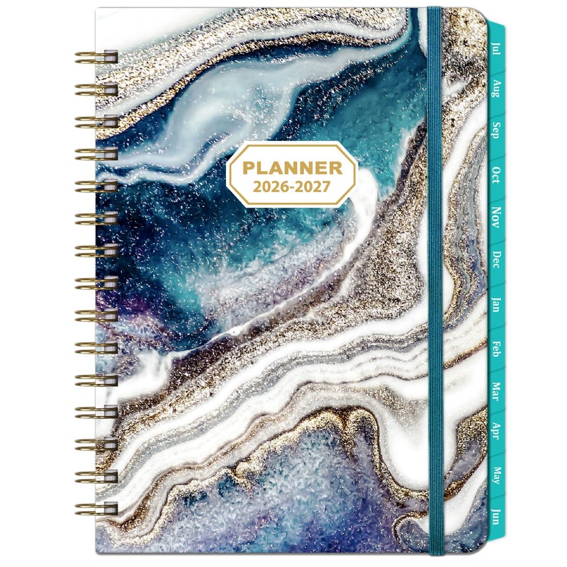 Coboll Planner 2026-2027 - 2026-2027 Planner Weekly and Monthly from Jul. 2026 to Jun. 2027, Academic Planners with Inner Pocket, Colorful Tabs, 6.4'' x 8.5'' - Image 1