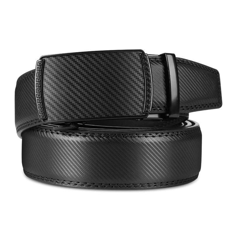 Lavemi Men's Real Leather Ratchet Dress Casual Belt, Cut to Exact Fit,Elegant Gift Box(55-44371 44") - Image 2